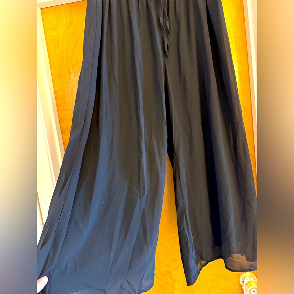 Elegant Black Wide Leg Pants